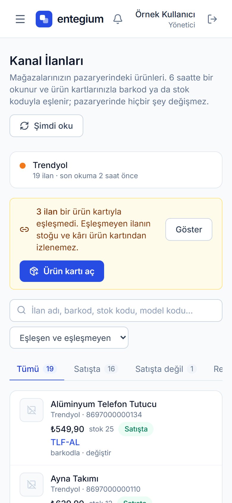 Telefonda kanal ilanları